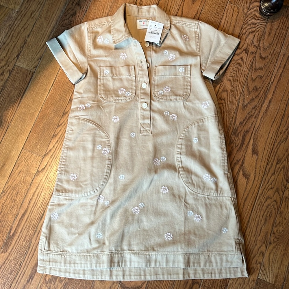 Crewcuts chino dress, size 7.   New with tags.